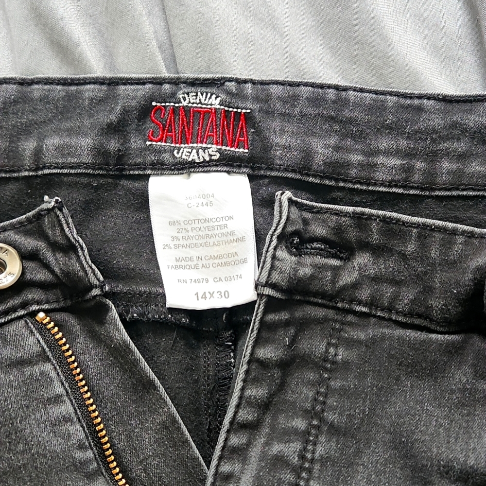 Santana Black Jeans Size 14